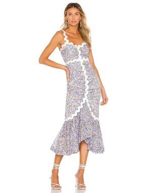 Alice McCall Lady Midi Dress in Lavender Floral 4